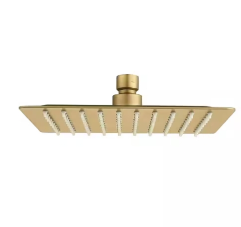 KPT L3 Square Shower Head � Gold 8"