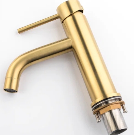 KPT Single Handle Hole Vanity Faucet � Gold
