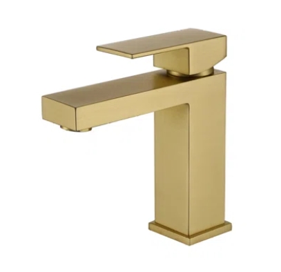 KPT Modern Single Handle Vanity Faucet � Brushed Gold