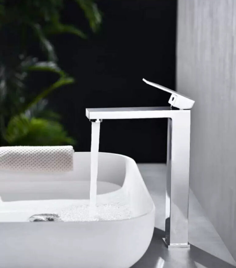 KPT Square Basin Vanity Faucet - Polished Chrome