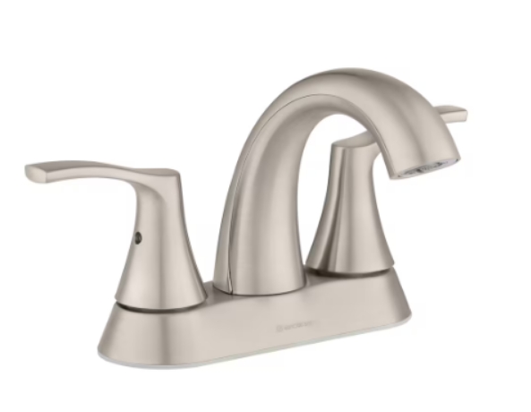 KPT Two Handle Vanity Faucet - Brushed Nickel