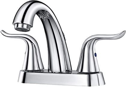 KPT Two Handle Vanity Faucet - Polished Chrome