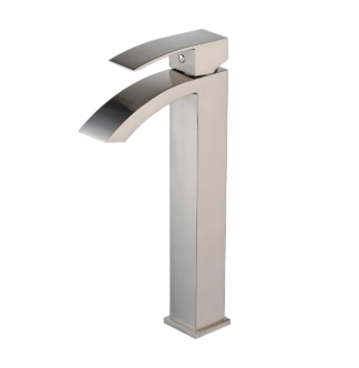 KPT Single Hole Vessel Vanity Faucet - Brushed Nickel