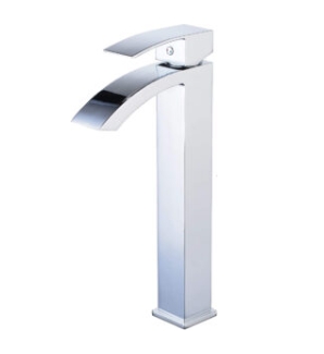 KPT Single Hole Vessel Vanity Faucet - Polished Chrome