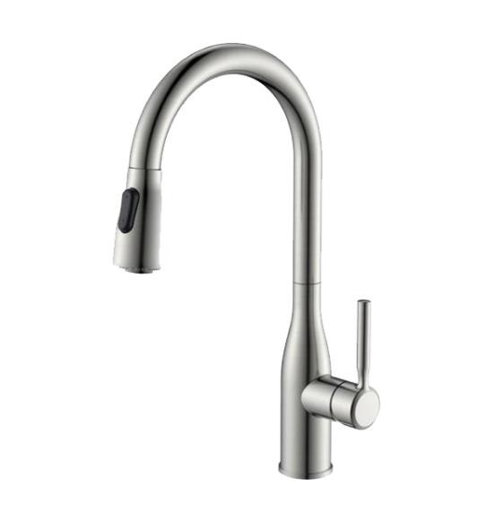 KPT Pull-Down Single-Handle Kitchen Faucet - Brushed Nickel