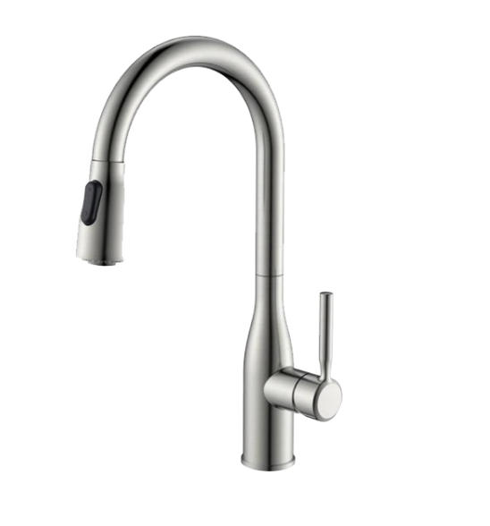 KPT Pull-Down Single-Handle Kitchen Faucet - Polished Chrome