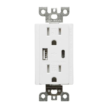 Votatec USB Charger � Type A + C, 20 A, White