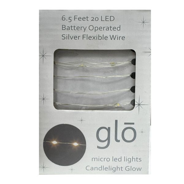 GLO LED Light String � 10', Candlelight Glow