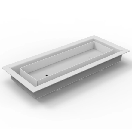KPT Aria Metal Vent � 3" x 10", White