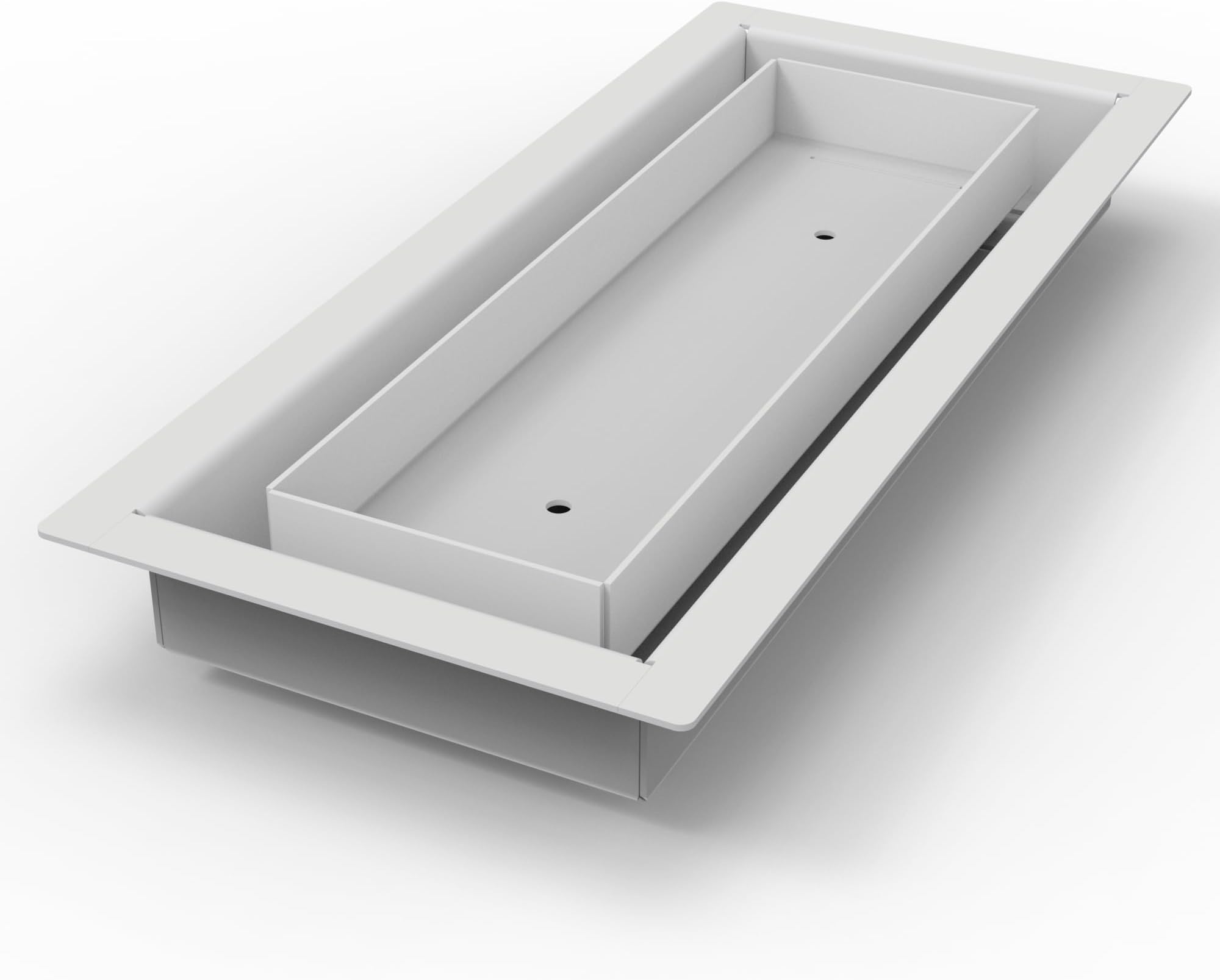 KPT Aria Metal Vent � 4" x 10", White