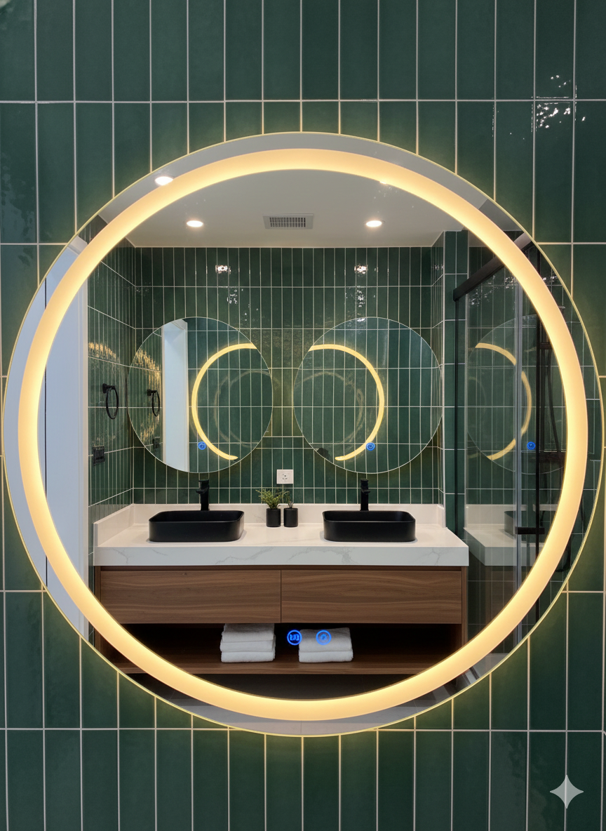 KPT Round LED Vanity Mirror � 36"