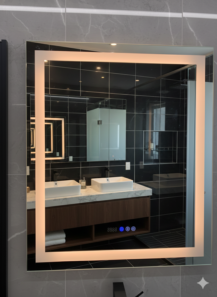 KPT Square LED Vanity Mirror � 30" x 30"