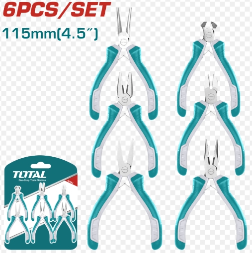 4.5" 6PC MINI PLIERS PATENTED
