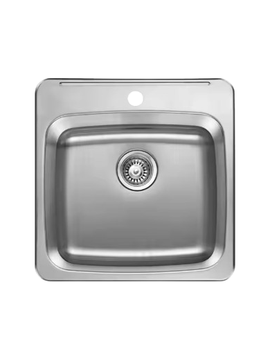 TOPMOUNT SINGLE SINK 15X15