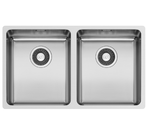 DOUBLE UNDERMOUNT SINK CHROME