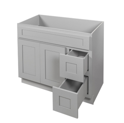 MDF VANITY GREY 30"&nbsp;&nbsp;L/R DRAW HF