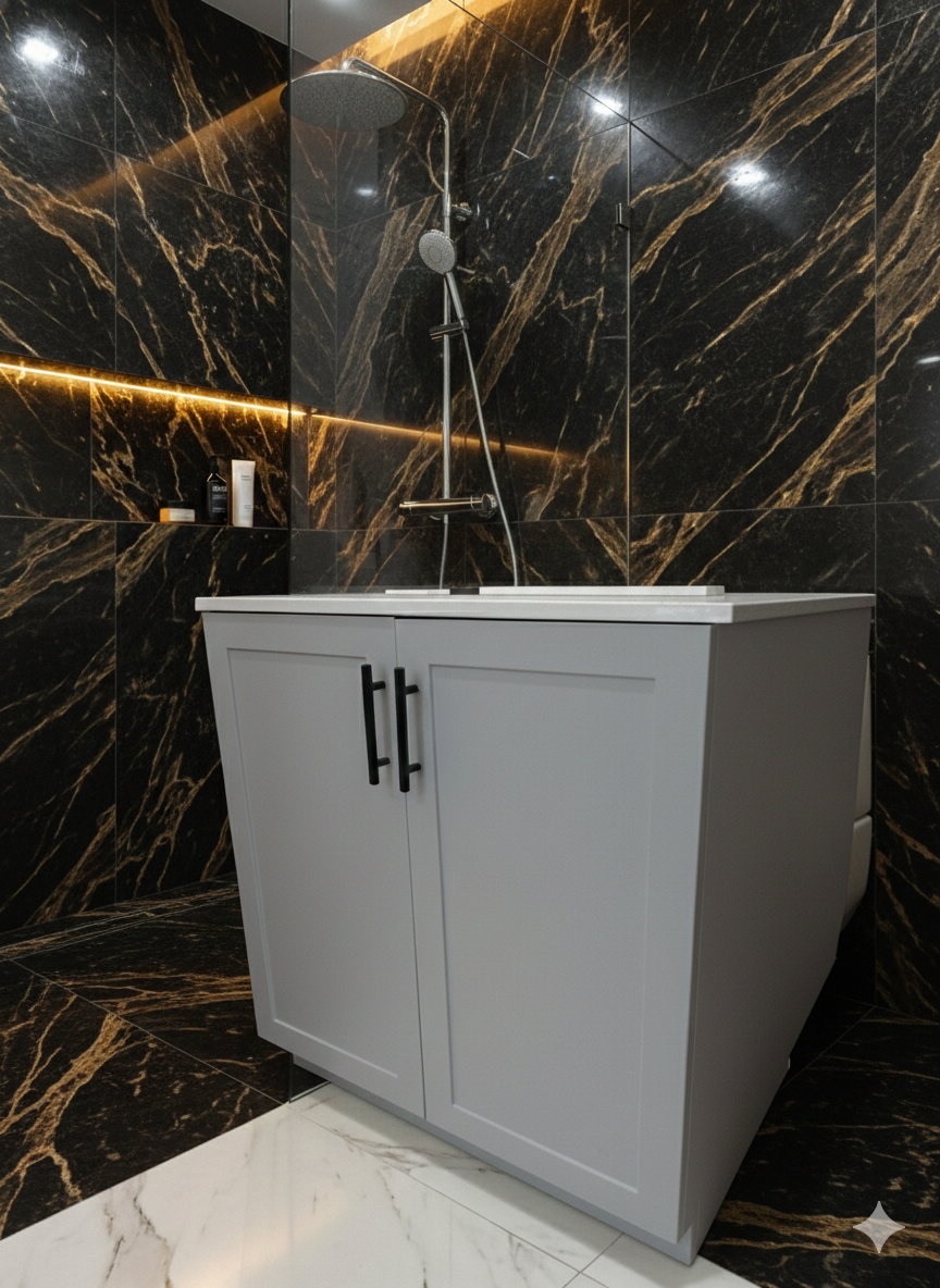 MDF VANITY DARK GREY MATTE 30"HF