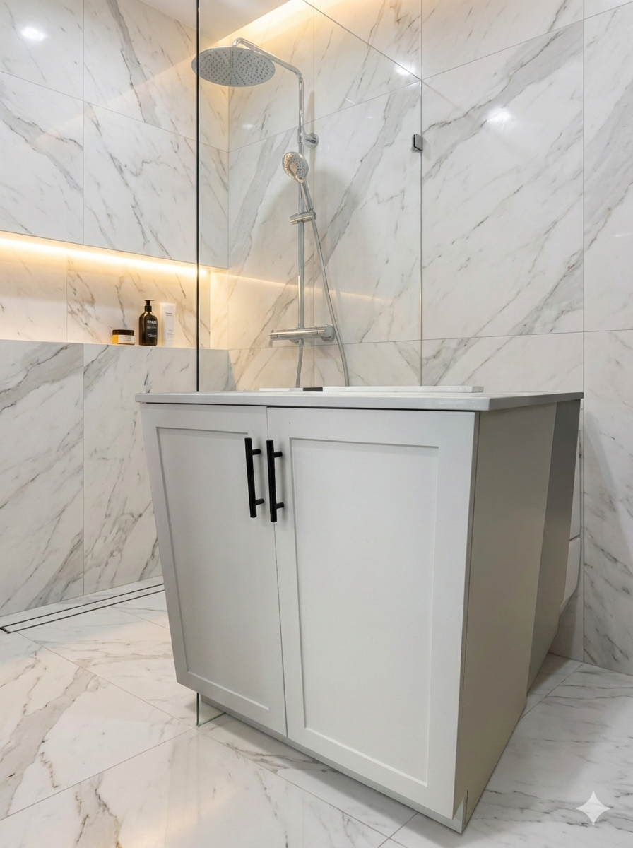 MDF VANITY WHITE MATTE 30" HF