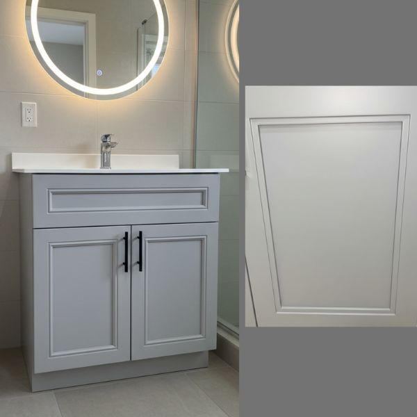 PLYWOOD GREY VANITY C STYLE 30"