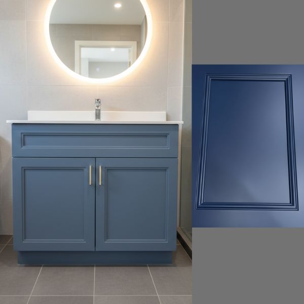 PLYWOOD BLUE VANITY A STYLE 30"
