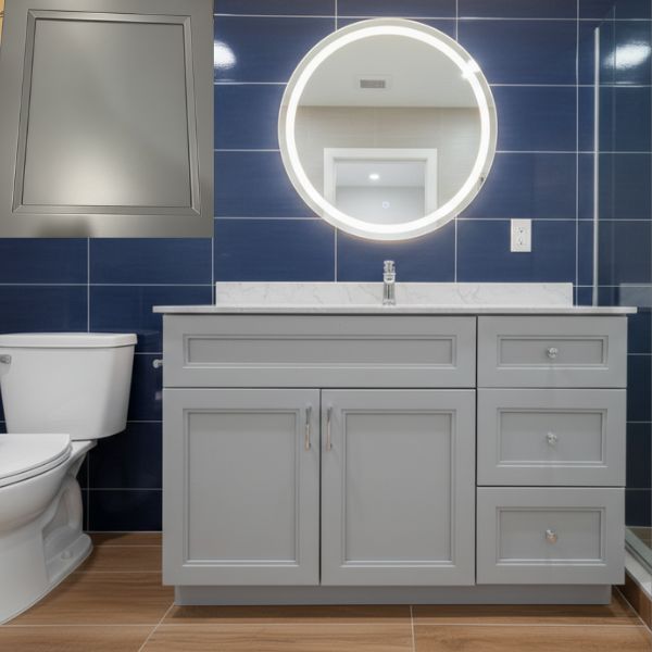 PLYWOOD GREY VANITY B STYLE 48"