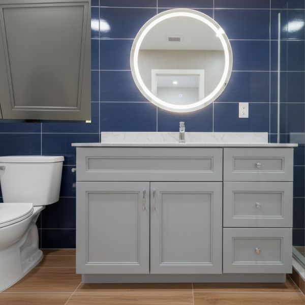 PLYWOOD GREY VANITY C STYLE 48"