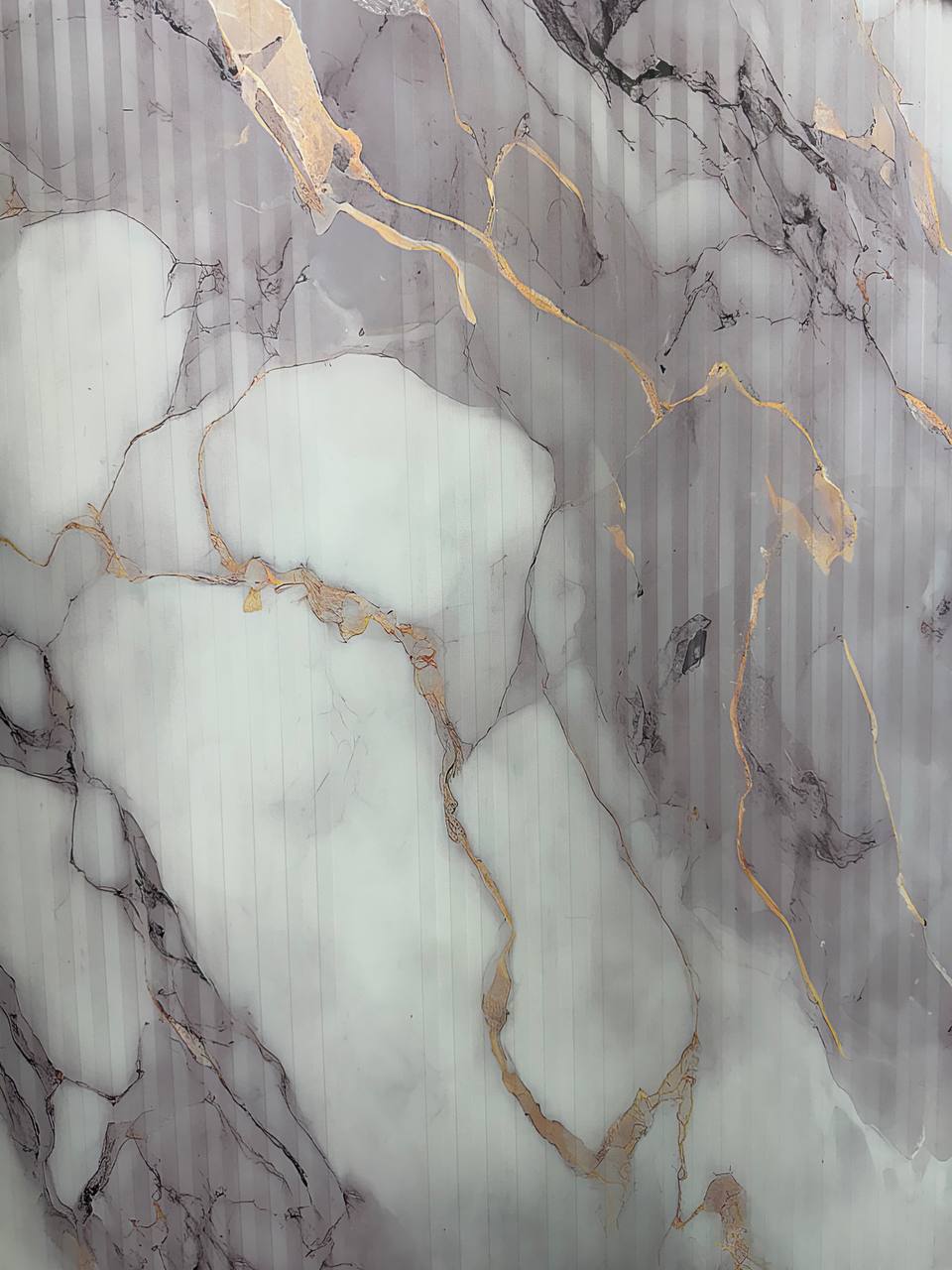 FLUTED PVC SHEET WHITE,GREY&GOLD