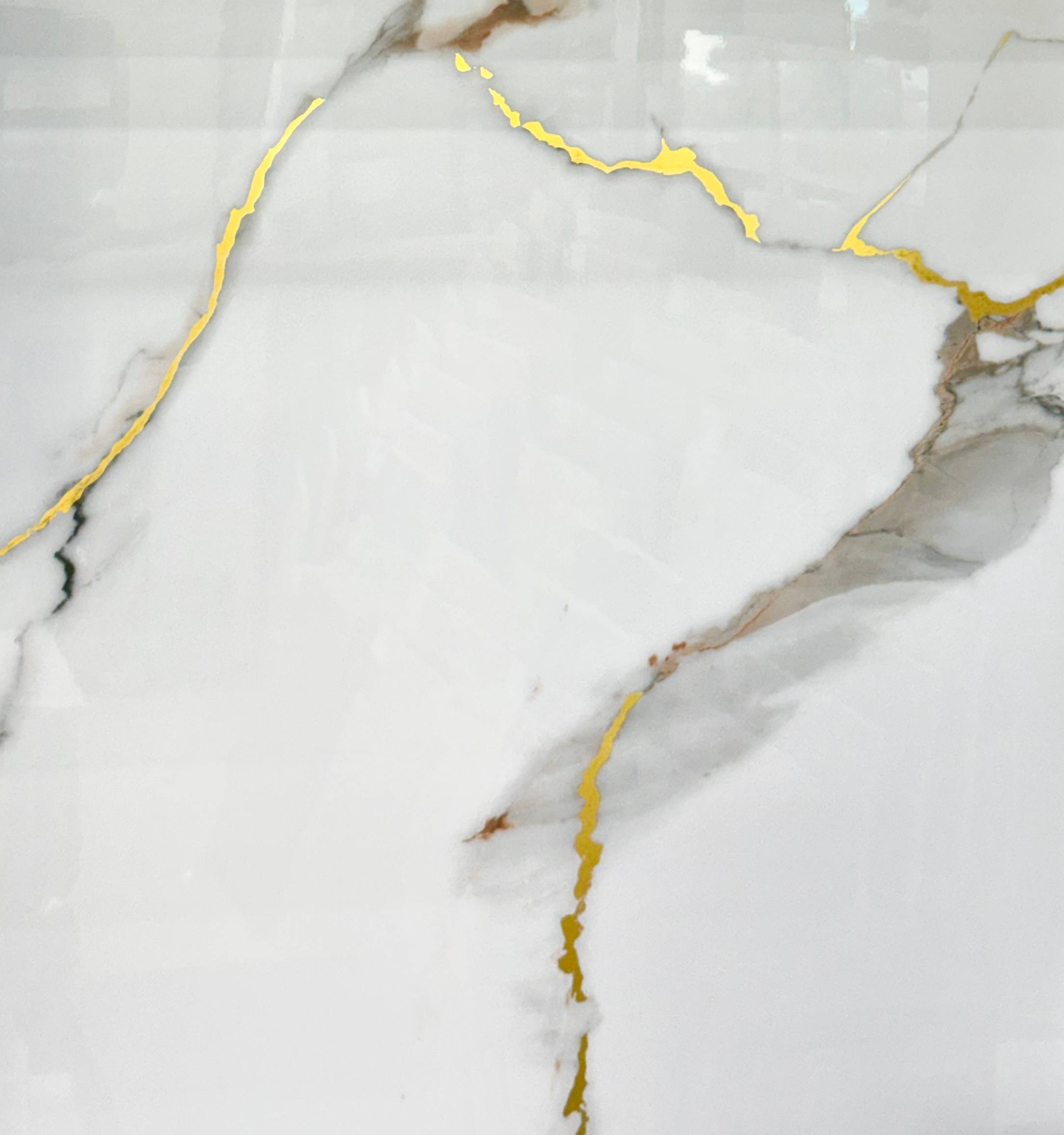 3D PVC SHEET WHITE AND GREY GOLD