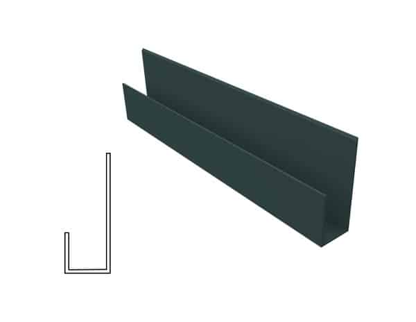 J TRIM BLACK FOR PVC SHEET