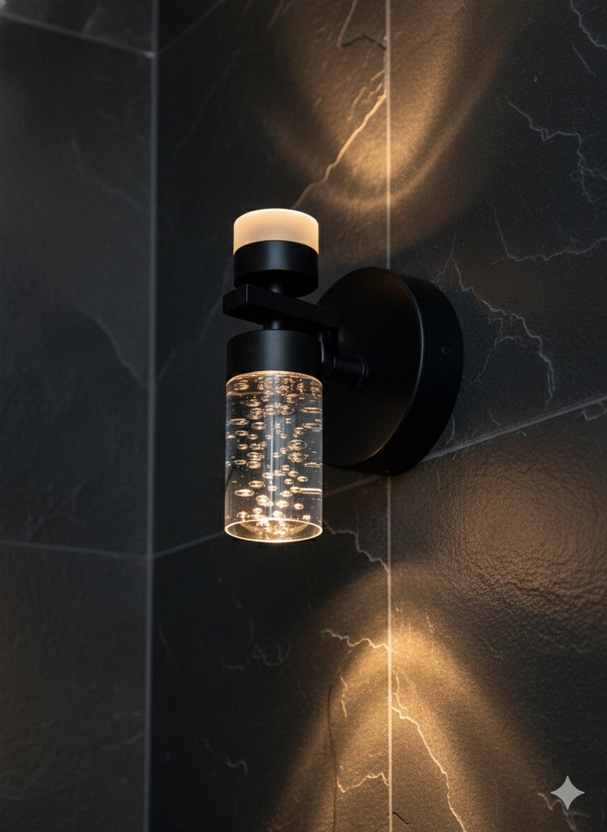 WALL LAMP BLACK B2881