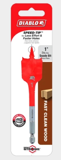 1 IN. X 4 IN. SPADE BIT