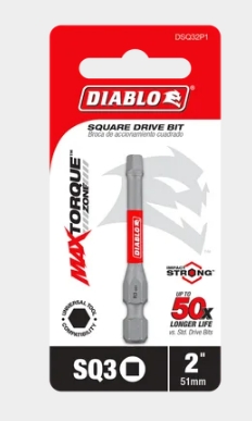 2 IN. #3 SQUARE DRIVE BIT