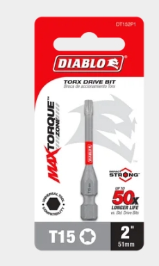 2 IN. #15 TORX DRIVE BIT