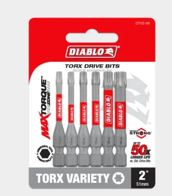 2 IN. TORX DRIVE BIT  (6-PIECE)