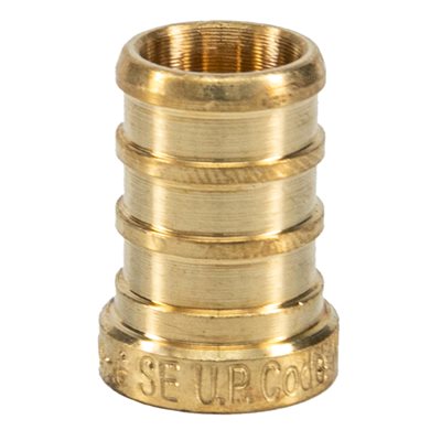 BRASS PEX PLUG 1/2 BARB LEADFREE