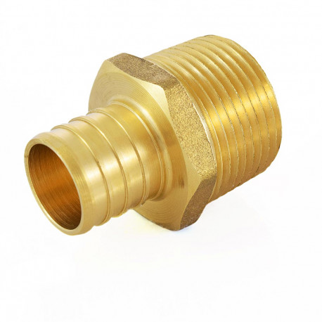 BRASS ADAPTER, 1" PEX X 1" MPT