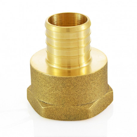 BRASS ADAPTER, 1" PEX X 1" FPT