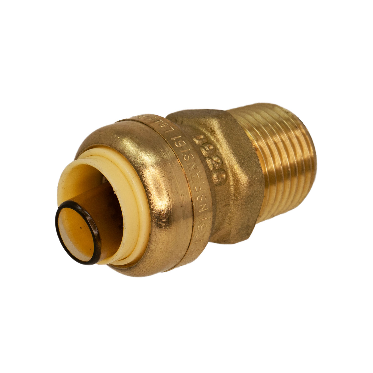 BRASS ADPTR PSH-FIT,1/2''X1/2MPT