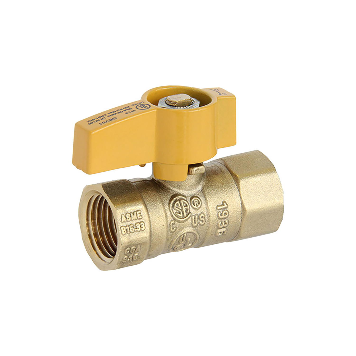 GAS BALL VALVE 1/2" FIPX1/2" FIP