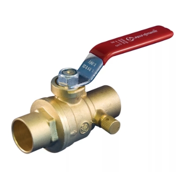 BALL VALVE 1" SOLDER WITH DRAIN