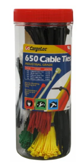 650 PC ASSORTED CABLE TIES