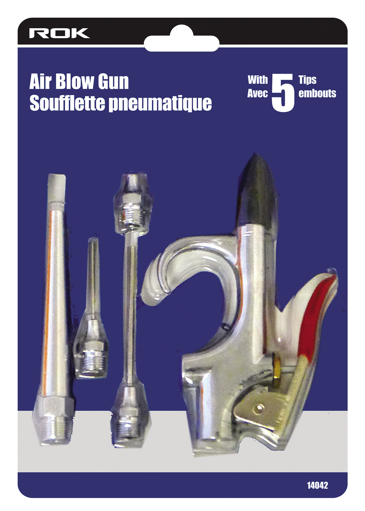 AIR BLOW GUN WITH 5 TIPS