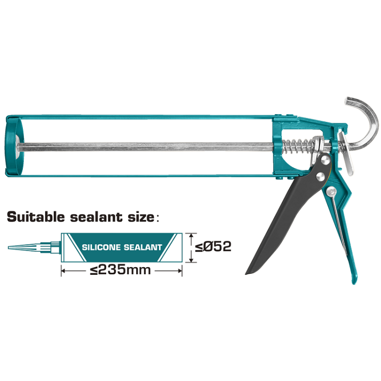 9" SKELETON CAULKING GUN