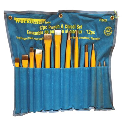 12PC JUMBO PUNCH & CHISEL SET