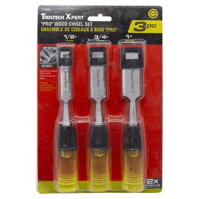 3PC WOOD CHISEL SET