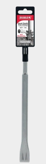 3/4"X10" DUAL TOOTH FLAT CHISEL