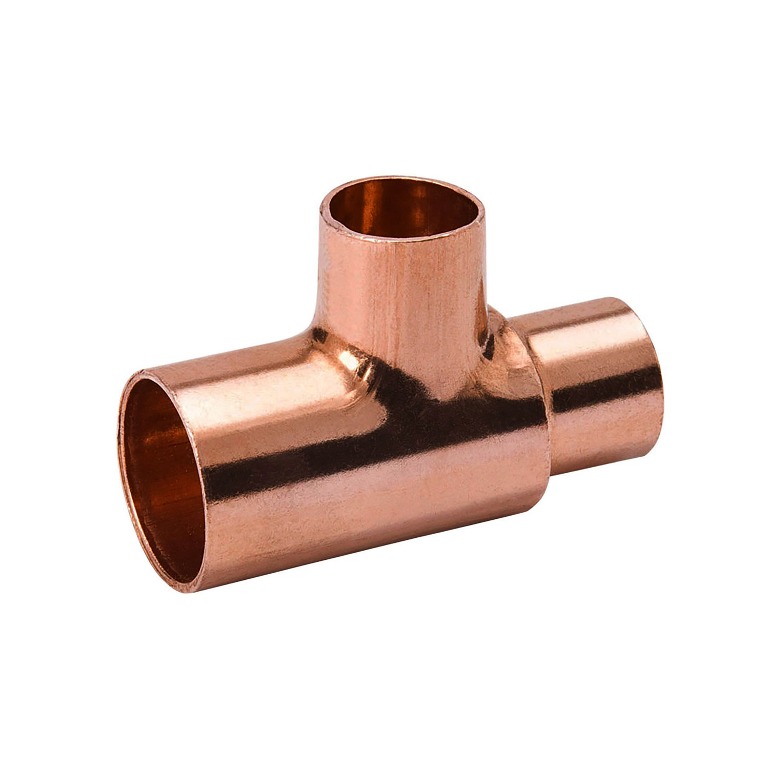 COPPER REDUCING TEE 3/4X1/2X1/2