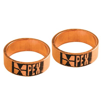 10PK PEX CRIMP RING 1/2IN COPPER