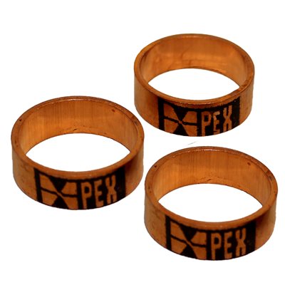 10PK PEX CRIMP RING 3/4 COPPER