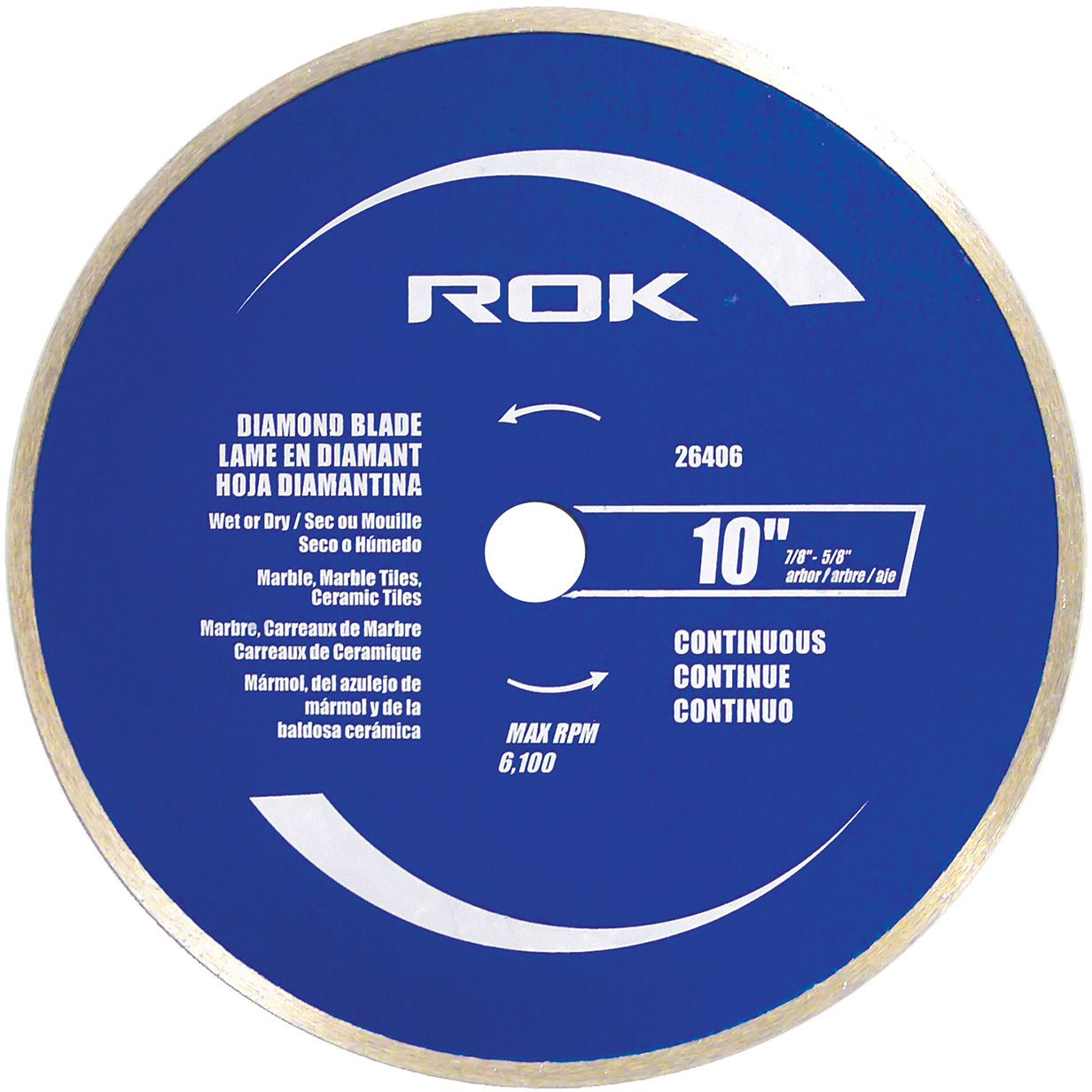 10" CONTINUOUS DIAMOND BLADE